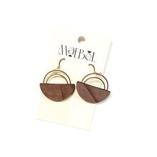 Load image into Gallery viewer, Maebel Jewelry - Double Arc Leather Earrings