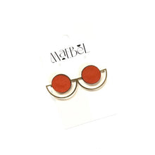 Load image into Gallery viewer, Maebel Jewelry - Half Moon Studs