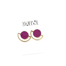 Load image into Gallery viewer, Maebel Jewelry - Half Moon Studs