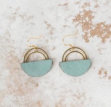 Load image into Gallery viewer, Maebel Jewelry - Double Arc Leather Earrings