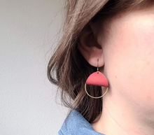 Load image into Gallery viewer, Maebel Jewelry - Folded Leather Hoop