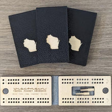 Load image into Gallery viewer, Makery Maven Co. - WI Travel Cribbage Boards