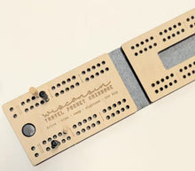 Load image into Gallery viewer, Makery Maven Co. - WI Travel Cribbage Boards