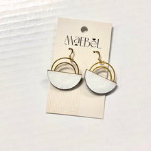 Load image into Gallery viewer, Maebel Jewelry - Double Arc Leather Earrings