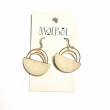 Load image into Gallery viewer, Maebel Jewelry - Double Arc Leather Earrings