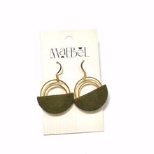 Load image into Gallery viewer, Maebel Jewelry - Double Arc Leather Earrings