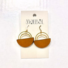 Load image into Gallery viewer, Maebel Jewelry - Double Arc Leather Earrings