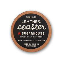 Load image into Gallery viewer, Leather Circle Coasters