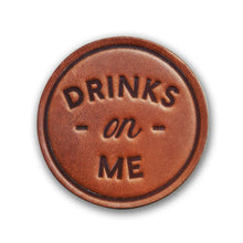 Load image into Gallery viewer, Leather Circle Coasters
