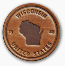 Load image into Gallery viewer, Leather Circle Coasters