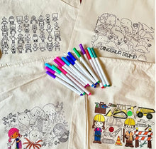 Load image into Gallery viewer, Color Me Calm Color + Carry Cinch Backpack