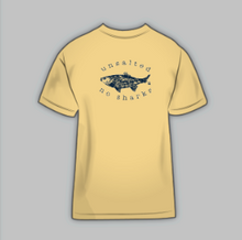 Load image into Gallery viewer, Unsalted No Sharks - Lake Michigan Short Sleeve in Butter
