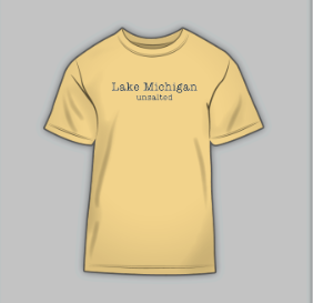 Unsalted No Sharks - Lake Michigan Short Sleeve in Butter