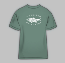Load image into Gallery viewer, Unsalted No Sharks - Port Washington Short Sleeve in Light Green
