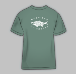 Unsalted No Sharks - Port Washington Short Sleeve in Light Green