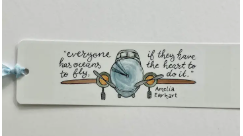 She Said It - Amelia Earhart Bookmark