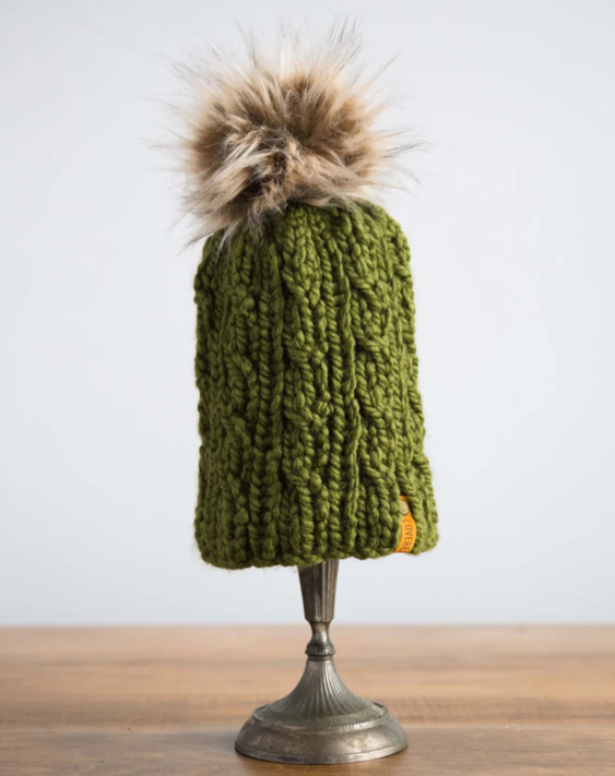 Covered Bridge Crafts - (Adult) Cable Knit Hat Classic