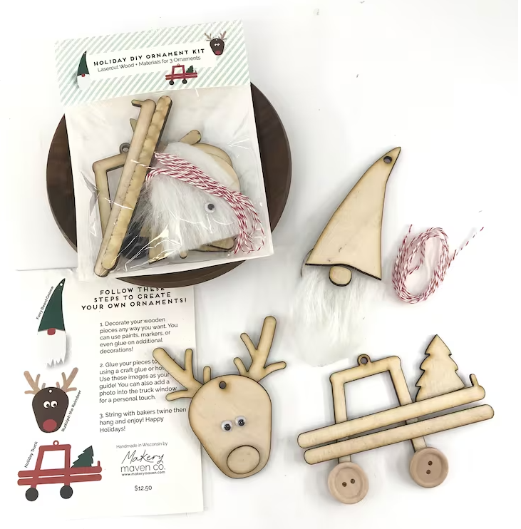 Makery Maven Co. - Holiday DIY Ornament Kit
