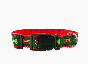 Christmas Bones Dog Collar