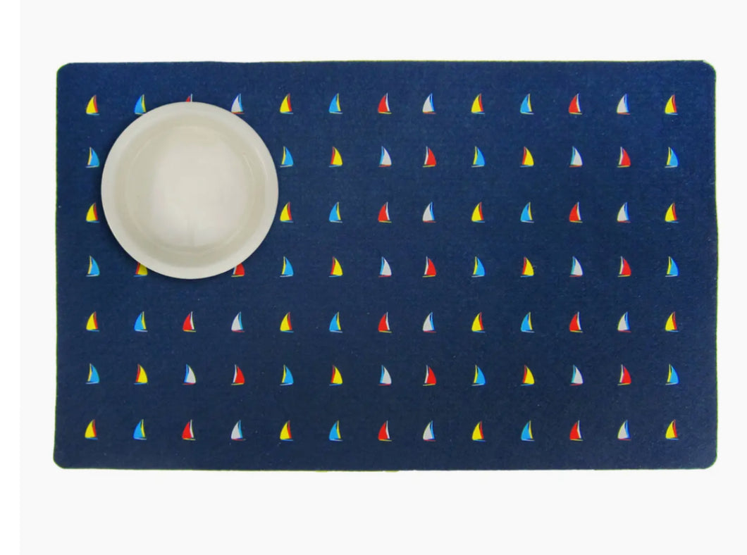 Sailboat Dog Mat