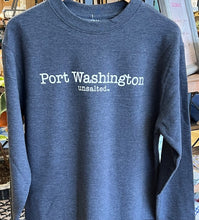 Load image into Gallery viewer, Unsalted No Sharks - Port Washington Unisex Long Sleeve Tee
