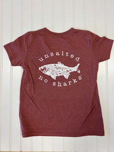 Unsalted No Sharks - Port Washington Youth Tee