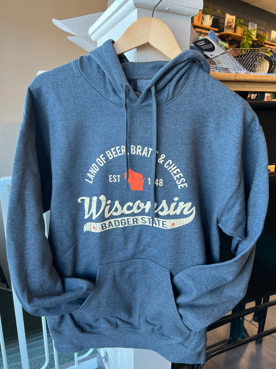 Land Of Beer, Brats, and Cheese Wisconsin Hoodie