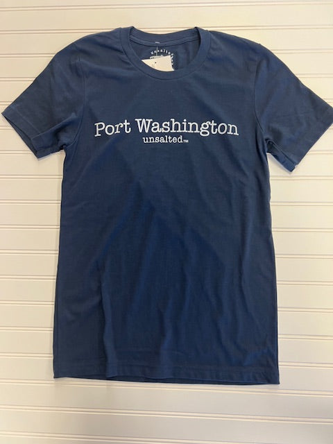 Unsalted No Sharks -Port Washington Unisex Short Sleeve Tee