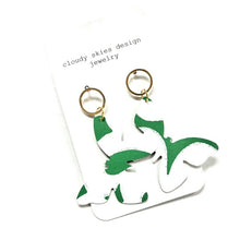 Load image into Gallery viewer, Cloudy Skies Design - Olivia Butterfly Earrings
