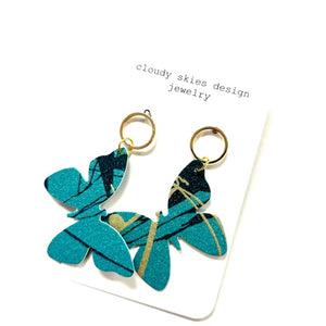 Cloudy Skies Design - Olivia Butterfly Earrings