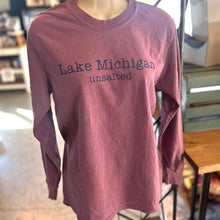 Load image into Gallery viewer, Lake Michigan Unsalted Long Sleeve, Berry
