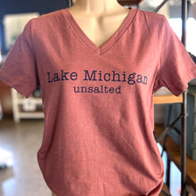 Load image into Gallery viewer, Lake Michigan Unsalted Ladies Relaxed V-Neck
