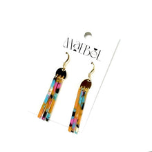 Load image into Gallery viewer, Maxi Bar Fringe Acrylic Earrings
