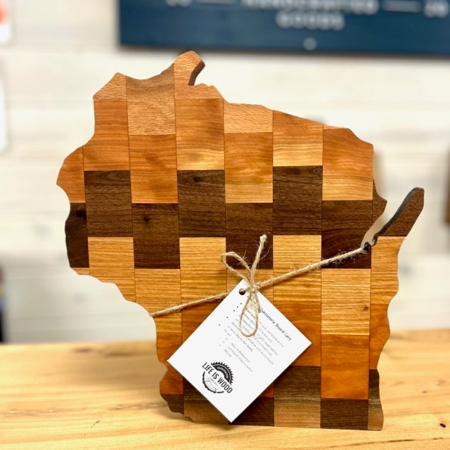 Life Is Wood - WI Shape Cutting Board