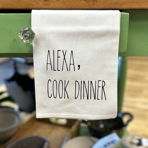Bear Twin Novelties - "Alexa, Cook Dinner" Towel