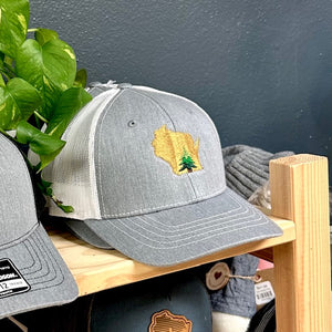 Youth Wisconsin Pine Tree Trucker Hat