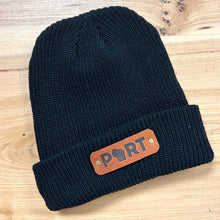 Load image into Gallery viewer, PORT Beanie + Leather Patch
