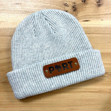 Load image into Gallery viewer, PORT Beanie + Leather Patch

