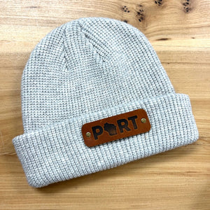 PORT Beanie + Leather Patch