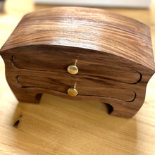 Load image into Gallery viewer, Solid Walnut Jewelry Box
