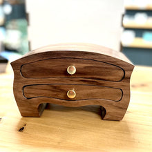 Load image into Gallery viewer, Solid Walnut Jewelry Box
