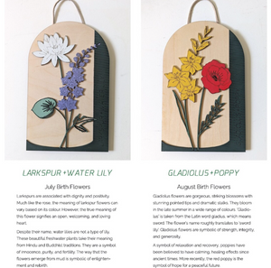 Makery Maven Co. - Birth Flower Collection