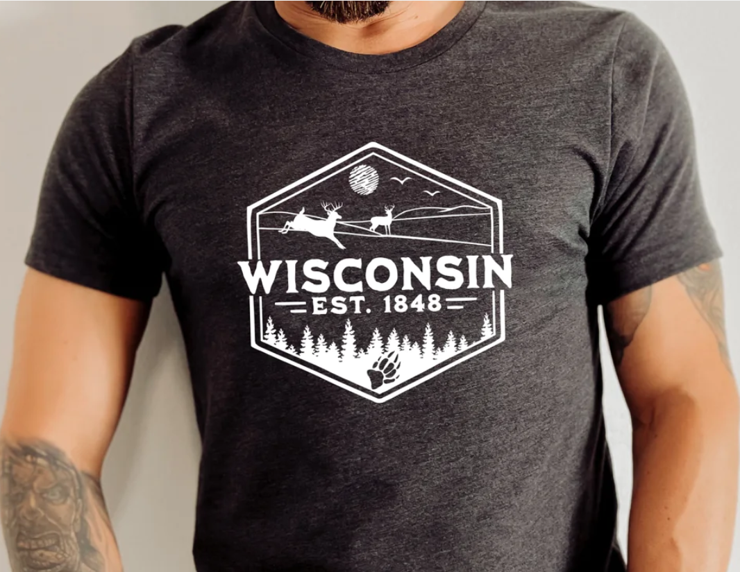 Wisconsin 1848 Tee