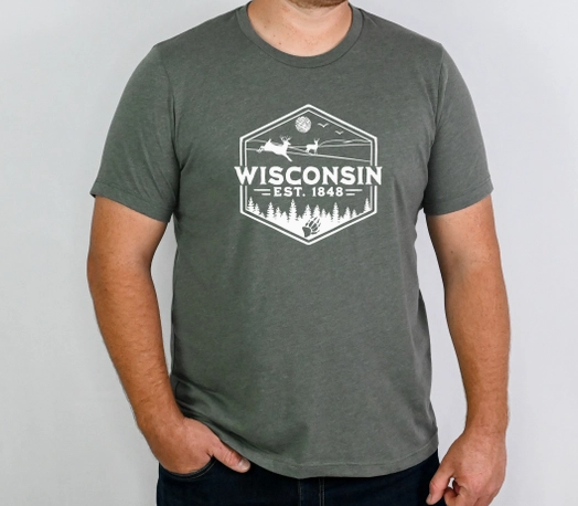 Wisconsin Men Graphic Tee 1848