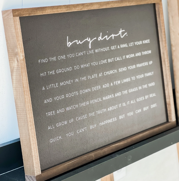 Buy Dirt Sign