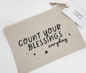 Count Your Blessings Zipper Pouch