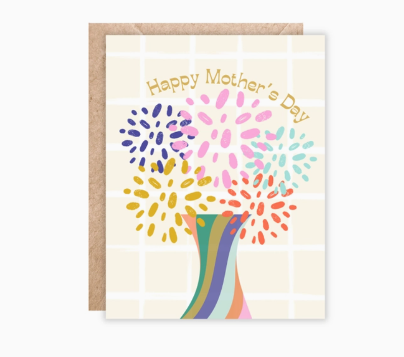 Floral Vase Mother's Day Card