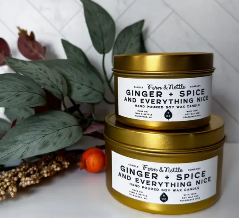 Fern & Nettle - Ginger + Spice and Everything Nice 4 oz Candle