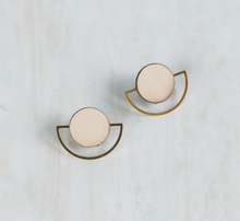 Load image into Gallery viewer, Maebel Jewelry - Half Moon Studs
