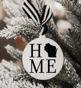 Wisconsin Home Ornament